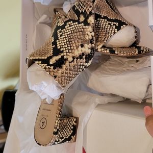 Snake 🐍 print block heel sandals BNWT